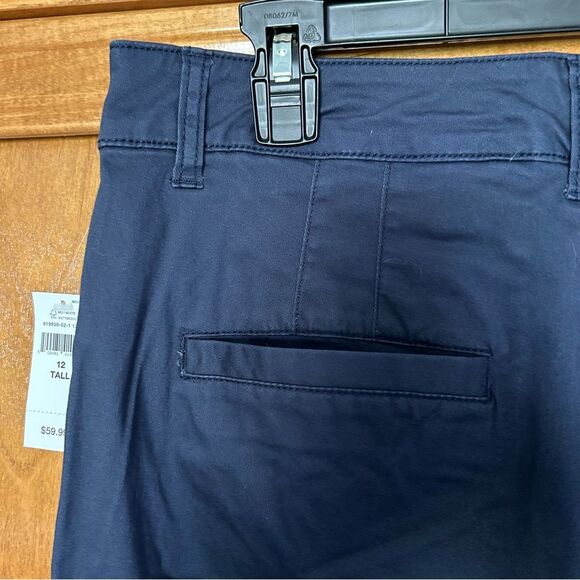 Gap High Rise Girlfriend Khakis in Vintage Navy Size 12 Tall New - Picture 5 of 11